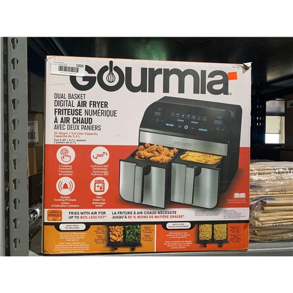 Gourmia Dual Drawer Digital Air Fryer