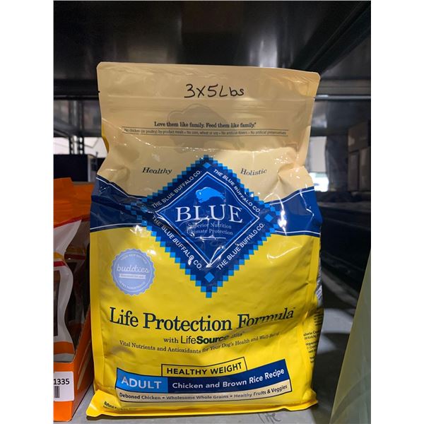 Blue Buffalo Life Protection Adult Dog Kibble 3x5LbBags