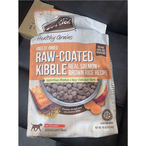 Merrick Raw-Coated Real Salmon Dog Kibble 10 Lbs