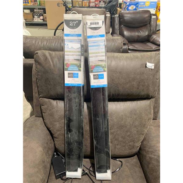 Lot of 2 Hauz Decor 27" X84" Cordless Window Blinds - Black