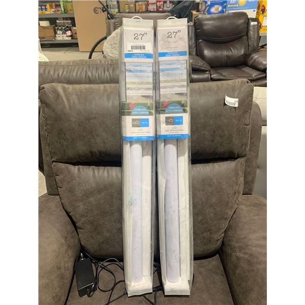 Lot of 2 Hauz Decor 27" X84" Cordless Window Blinds - White