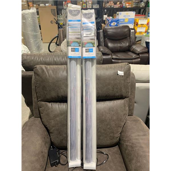 Lot of 2 Hauz Decor 36" X84" Cordless Window Blinds - White