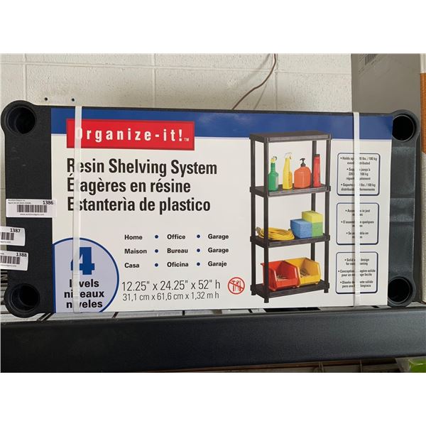 Organize-It! Resin Shelving System 12.25" x 24.25" x 52" h