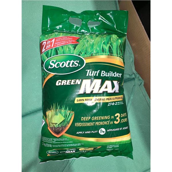 Scotts Turf Builder Green MAX Lawn Food- 12.6 Lbs