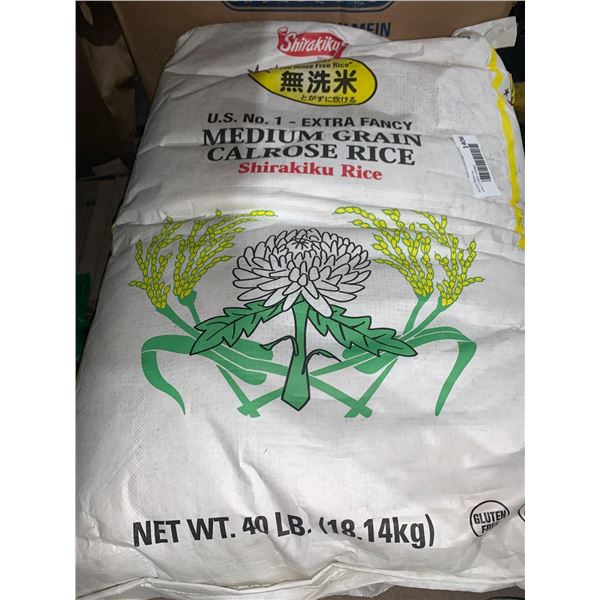 Shirakiku Medium Grain Rince Free Rice 40 Lbs