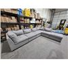 Image 1 : Modular Grey Sectional Sofa Suite as pictured