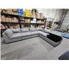 Image 5 : Modular Grey Sectional Sofa Suite as pictured