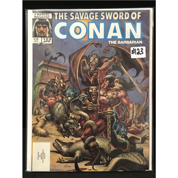 MARVEL COMICS NO.123 THE SAVAGE SWORD OF CONAN THE BARBARIAN