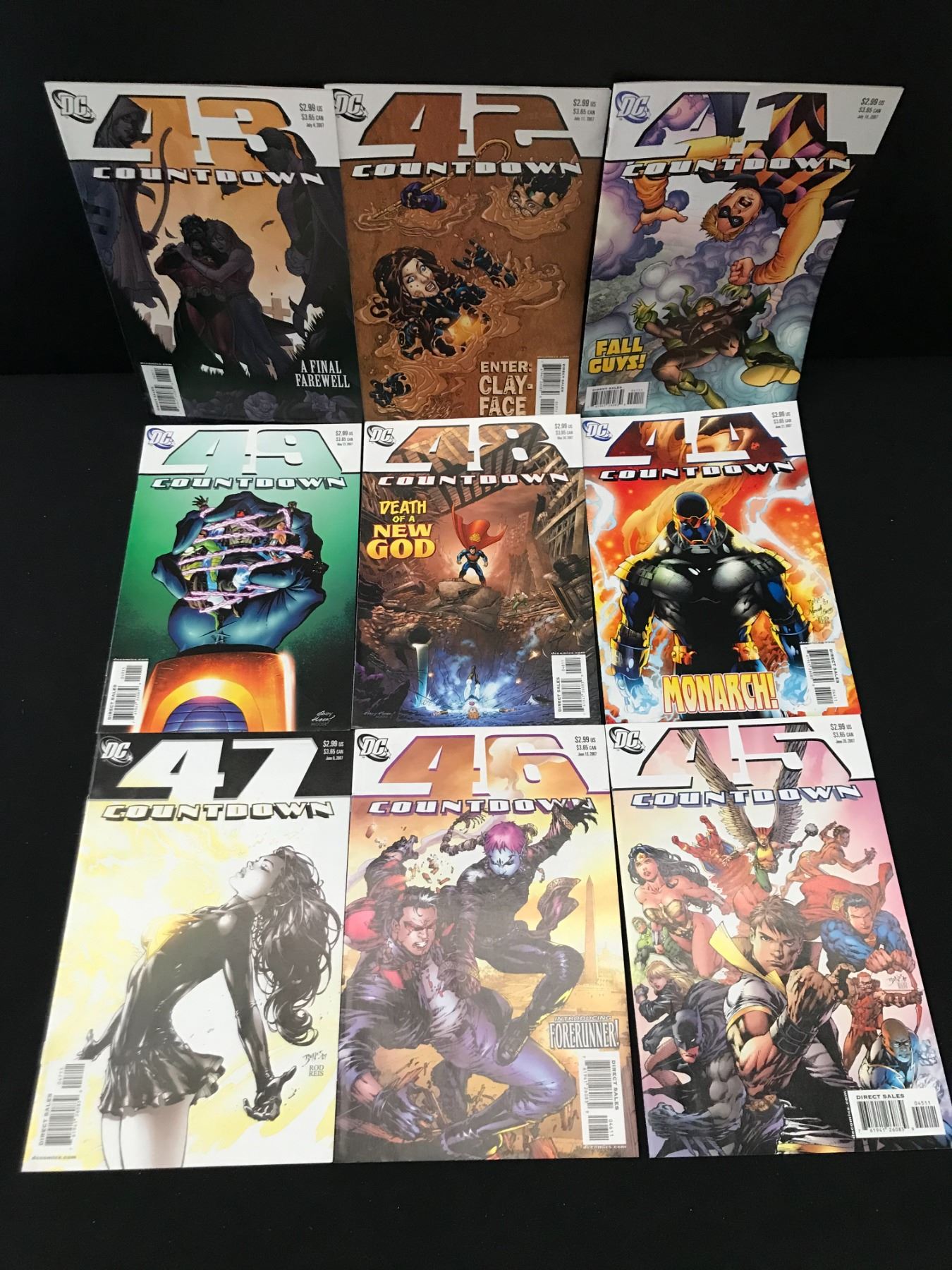 Countdown Comis LOT OF SUPERHERO COUNTDOWN COMICS (DC COMICS)