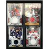 Image 1 : LOT OF 4 GAME JERSEY HOCKEY CARDS
