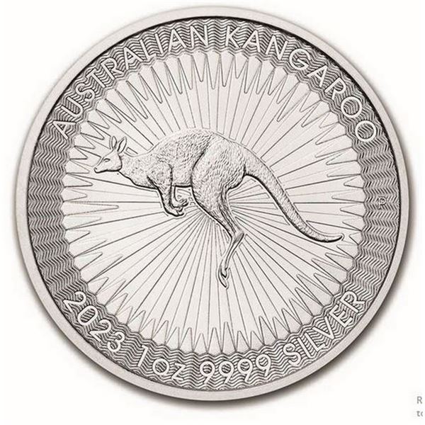 2023 100 Australian Kangaroo 1oz Silver Rounds