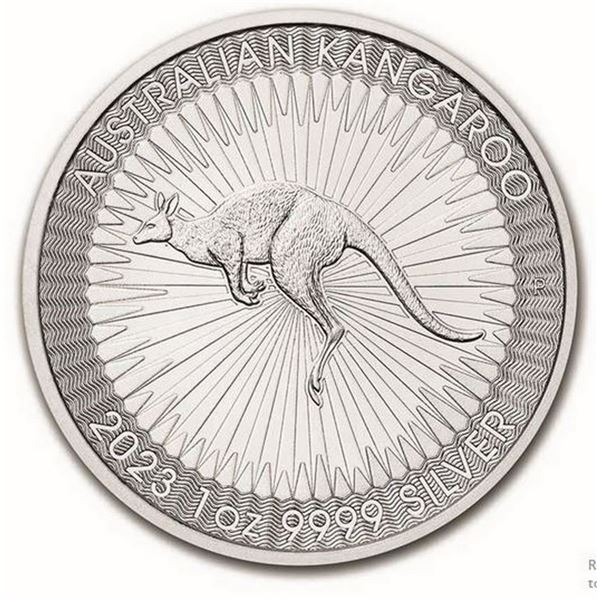 2023 100 Australian Kangaroo 1oz Silver Rounds