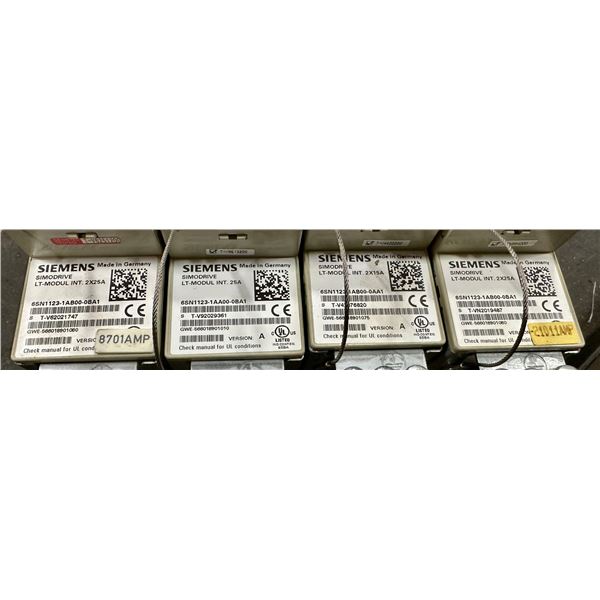 (4) Siemens #6SN1123-1AB00-0BA1 LT-Modul Int. 2x25A Simodrives