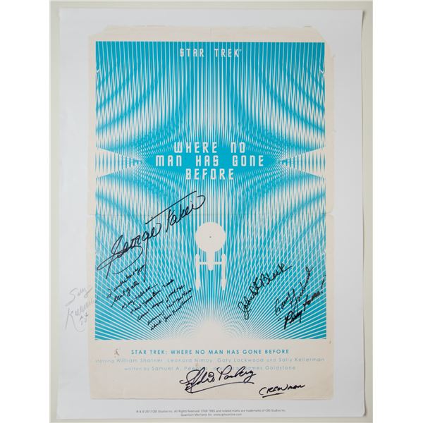 Star Trek: Inscribed Original Series Poster “Where No Man Has Gone Before”