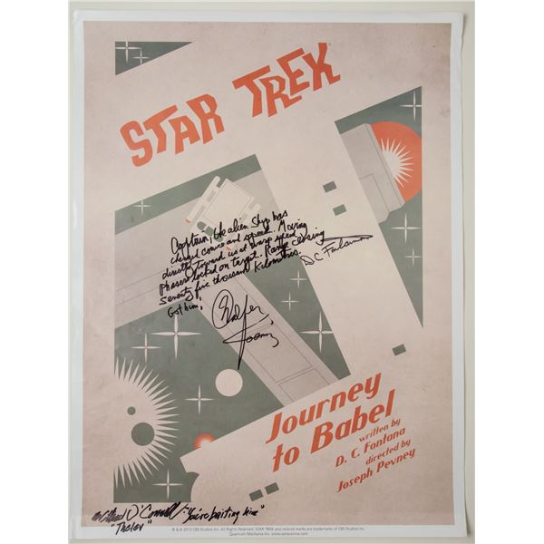 Star Trek: Inscribed Original Series Poster “Journey To Babel”