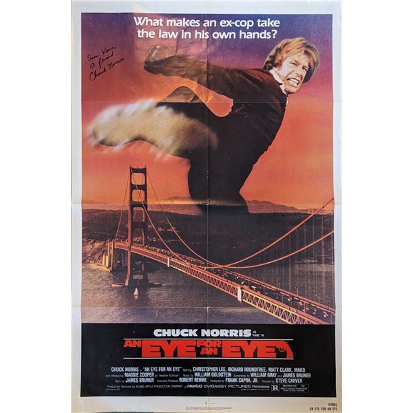 Signed “An Eye For An Eye” Original Film Poster