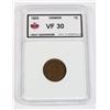 Image 1 : #34 1933 CANADA 1 CENT ONE CENT COIN GRADED VF 30