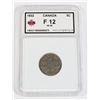 Image 1 : #35 1932 CANADA 5 CENTS COIN GRADED F12 CANADIAN