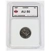 Image 1 : #37 1967 CANADA FIVE CENT NICKLE COIN GRADED AU50