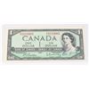Image 1 : #90 1967 $1 ONE DOLLAR CANADA PAPER MONEY BILL