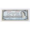 Image 1 : #92 1954 $5 FIVE DOLLARS CANADA PAPER MONEY BILL