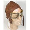 Image 1 : #125 EARLY 1920'S 30'S LEATHER FLYING HELMET/