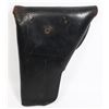 Image 2 : #137 VINTAGE BLACK MILITARY LEATHER HOLSTER