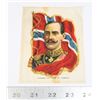 Image 1 : #217 LARGE SILK KING OF NORWAY CARD ART HAAKON VII