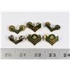 Image 1 : #240 LOT OF 6 CANADIAN MILITARY CHEVRON PINS