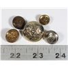 Image 1 : #244 LOT OF 5 BUTTONS INCLUDING GENERALS BUTTON