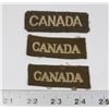 Image 1 : #302 LOT OF 3 WW2 CANADIAN BATTLE DRESS UNIFORM