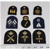 Image 1 : #305 LOT OF 9 ASSORTED CANADIAN MILITARY INSIGNIA