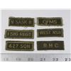 Image 1 : #310 LOT OF 6 SHOULDER TITLE INSIGNIA CANADIAN