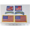Image 1 : #318 LOT OF 6 MILITARY USA AMERICAN FLAG +