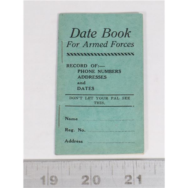 #355 CALGARY ALBERTA MILITARY DATE BOOK