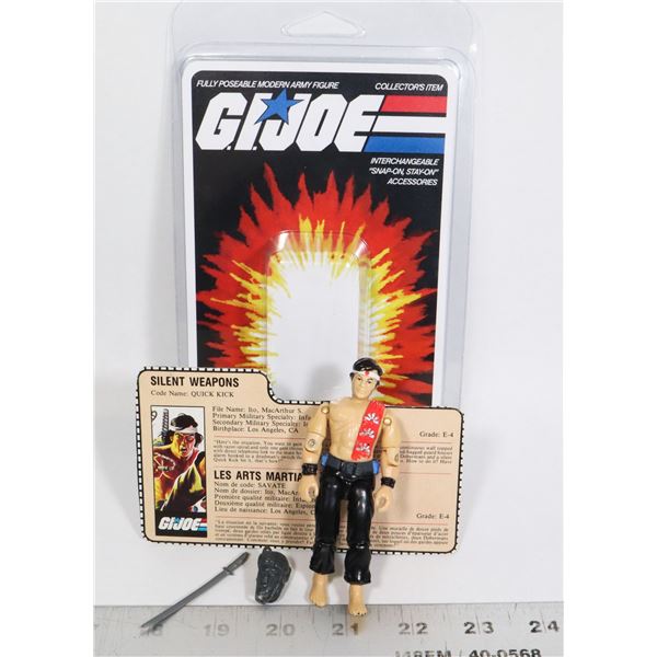 #386 VINTAGE GI JOE ARAH QUICK KICK 1985 NEAR