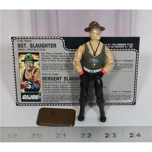 #394 VINTAGE GI JOE ARAH SGT SLAUGHTER MAIL AWAY V