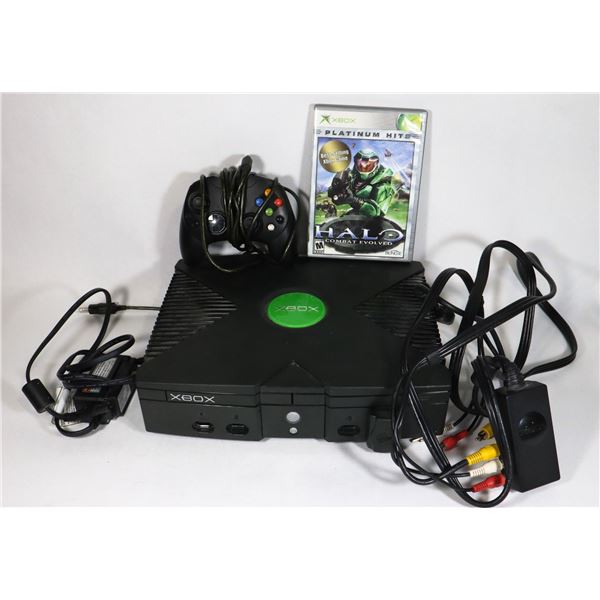 #559 XBOX SYSTEM ORIGINAL W/ HALO CONTROLLER