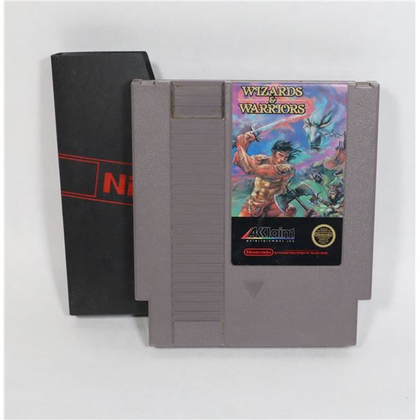 #568 NINTENDO NES GAME WIZARDS & WARRIORS