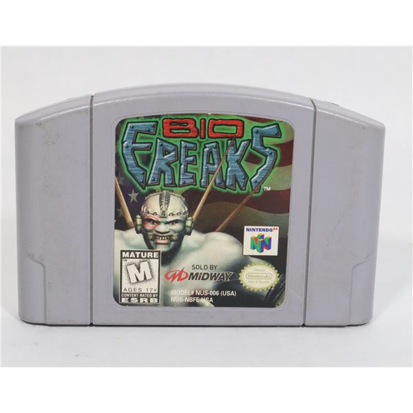 #591 BIO FREAKS N64 NINTENDO 64 GAME CARTRIDGE