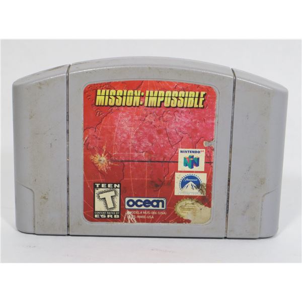 #596 MISSION: IMPOSSIBLE N64 NINTENDO 64 GAME