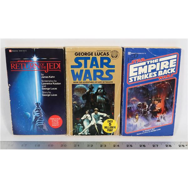 #793 STAR WARS SET OF 3 MOVIE BOOKS A NEW HOPE