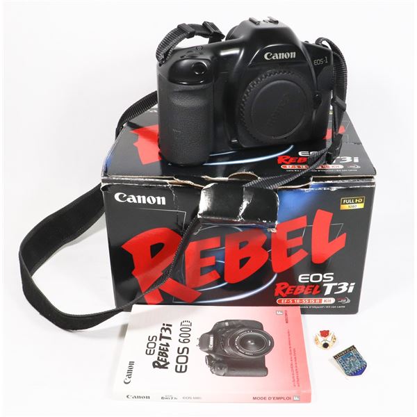 #866 CANON REBEL T3I BOXED FULL HD CAMERA