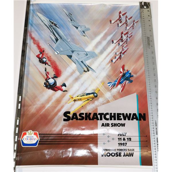 #871 POSTER SASKATCHEWAN AIR SHOW 1987 ROYAL