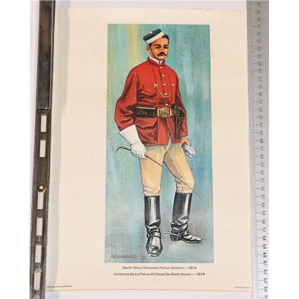 #873 VINTAGE POSTER NMWP NORTH WEST MOUNTED