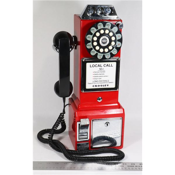 #879 CROSLEY PHONE 1950'S PAY PHONE DESIGN RETRO