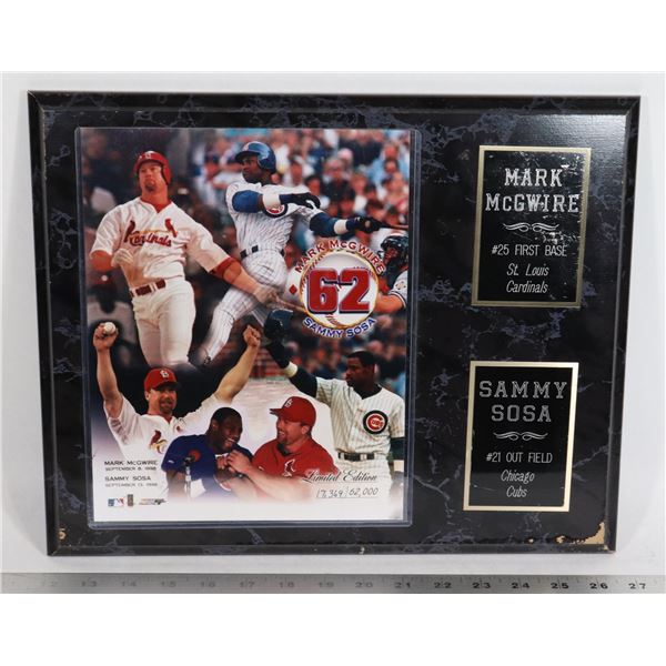 #885 SPORTS PLAQUE BASEBALL SAMMY SOSA