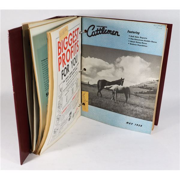#890 1959 CANADIAN CATTLEMEN MAGAZINES LOT