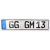Image 1 : #898 LICENSE PLATE EUROPEAN UNION GERMAN GG
