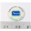 Image 1 : #910 VINTAGE BUTTON NHL HOCKEY VANCOUVER